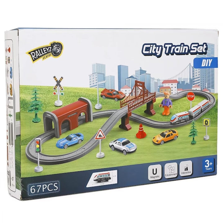 Circuit Trenulet de Jucarie Electric Copii KidProtect Lightning Express, 67 Piese Circuit Trenulet de Jucarie Electric Copii KidProtect Lightning Express, 67 Piese
